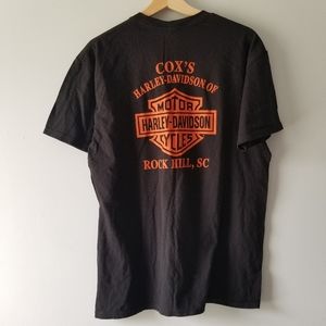 Harley Davidson Black Logo Rock Hill Tee